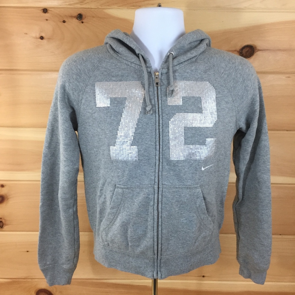 Nike Size Small Sequence Zip Up Hoodie Sweatshirt